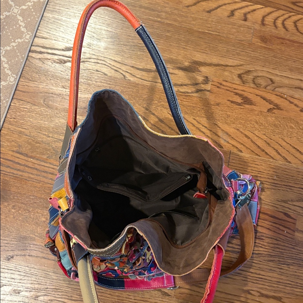 Colorful Patchwork Tote Bag - Picture 3 of 8